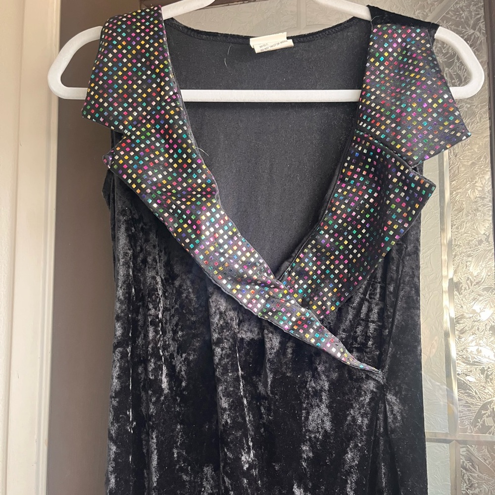 Couples Halloween Costume - Black velvet set with rainbow sparkles